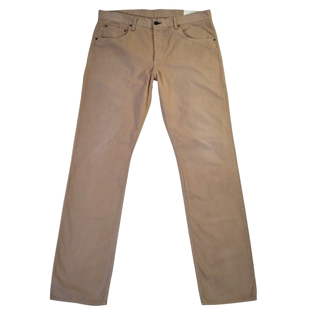 Rag & Bone Standard Issue Pants Mens 38x35* Beige Button Fly Fit 3 Slim Straight